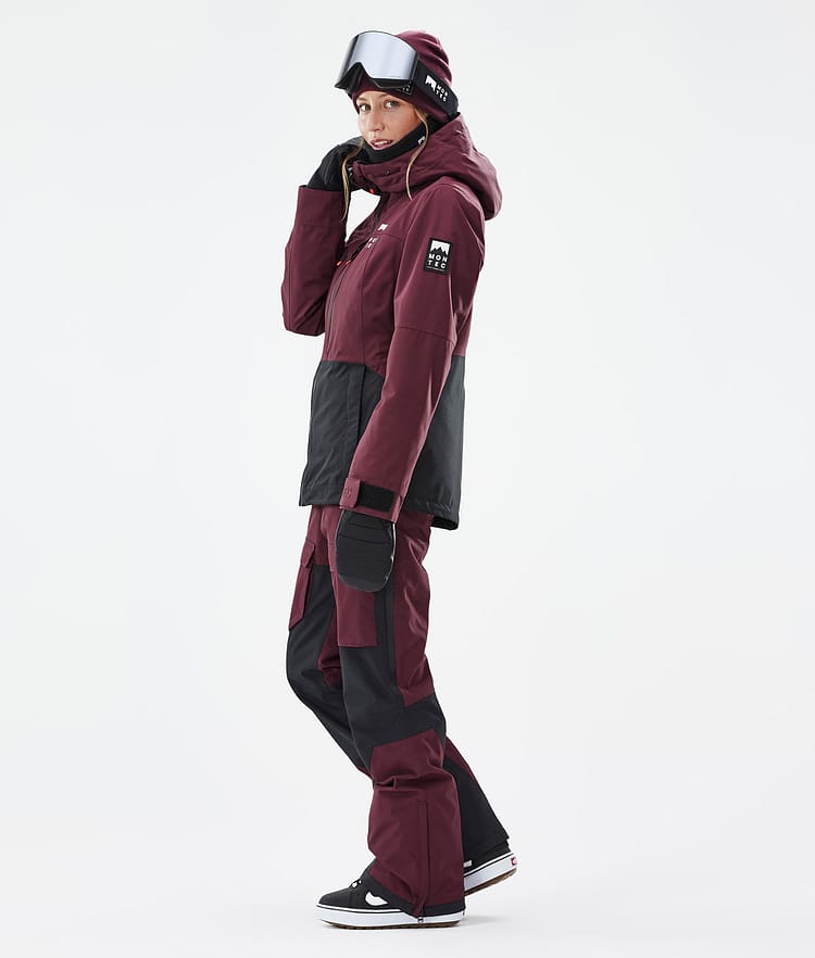 Montec Moss W Snowboardjakke Dame Burgundy/Black