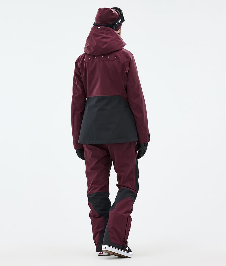 Montec Moss W Snowboardjakke Dame Burgundy/Black Renewed, Bilde 5 av 10