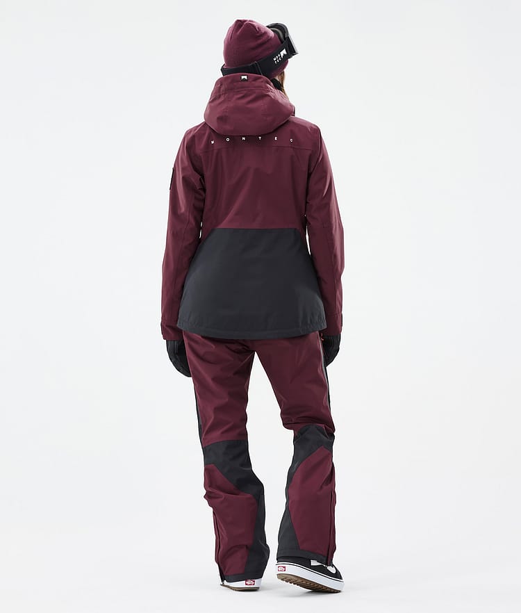 Montec Moss W Snowboardjakke Dame Burgundy/Black