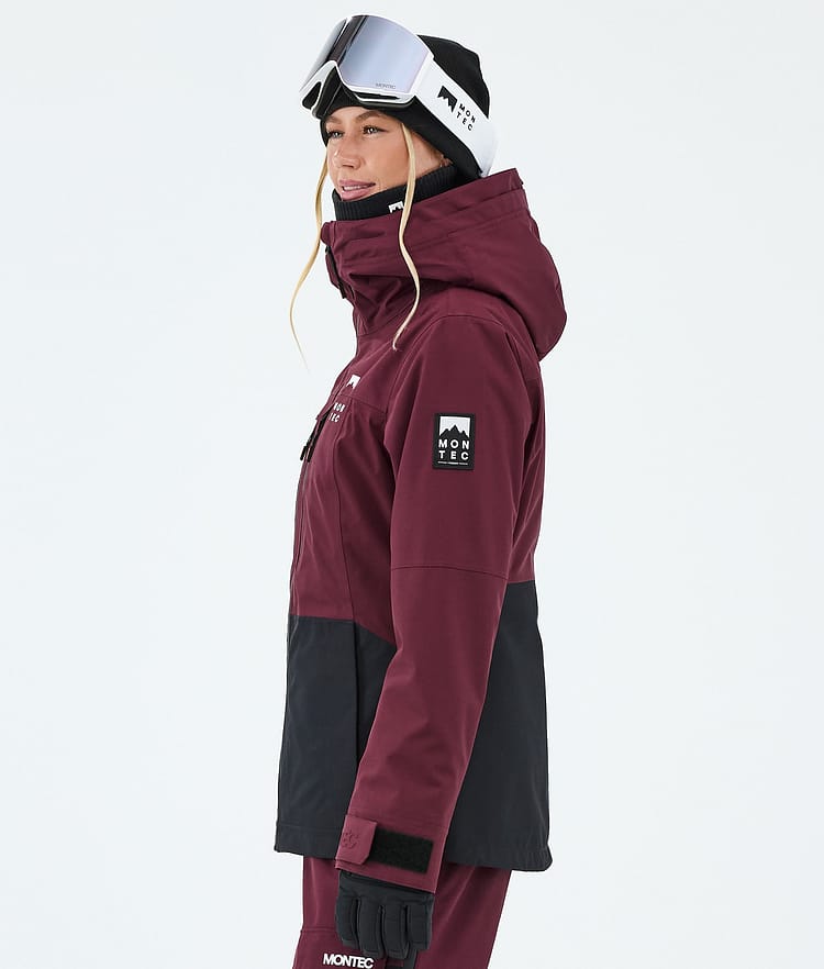 Montec Moss W Skijakke Dame Burgundy/Black, Bilde 5 av 9
