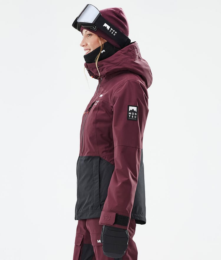 Montec Moss W Skijakke Dame Burgundy/Black