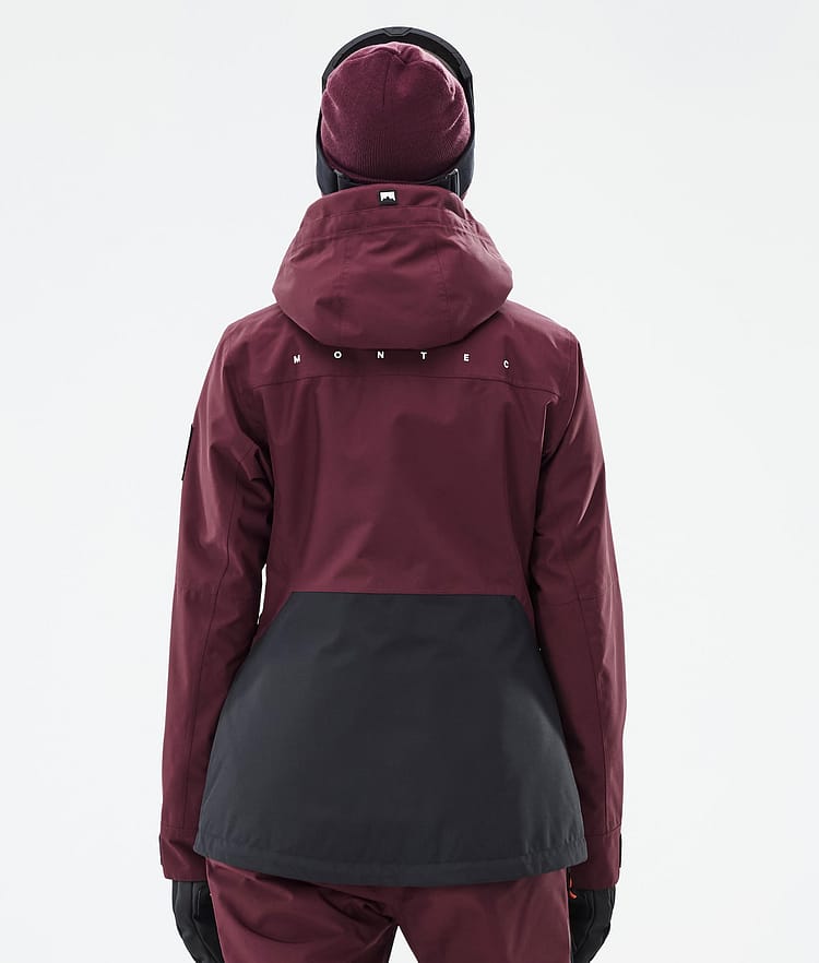 Montec Moss W Snowboardjakke Dame Burgundy/Black Renewed, Bilde 7 av 10