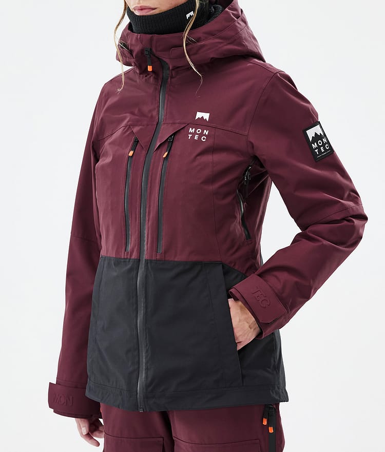 Montec Moss W Skijakke Dame Burgundy/Black