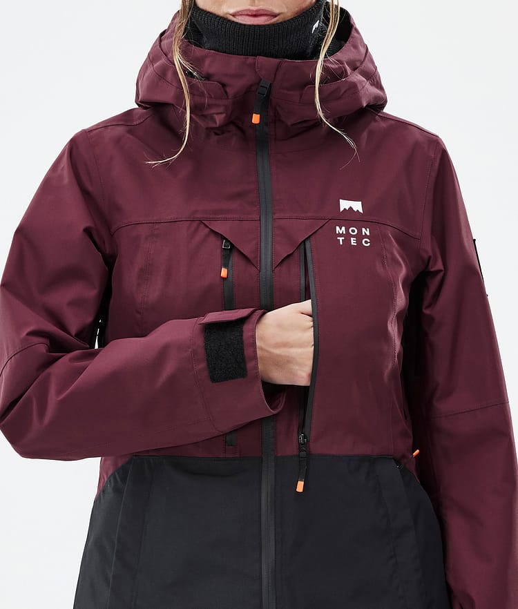 Montec Moss W Snowboardjakke Dame Burgundy/Black