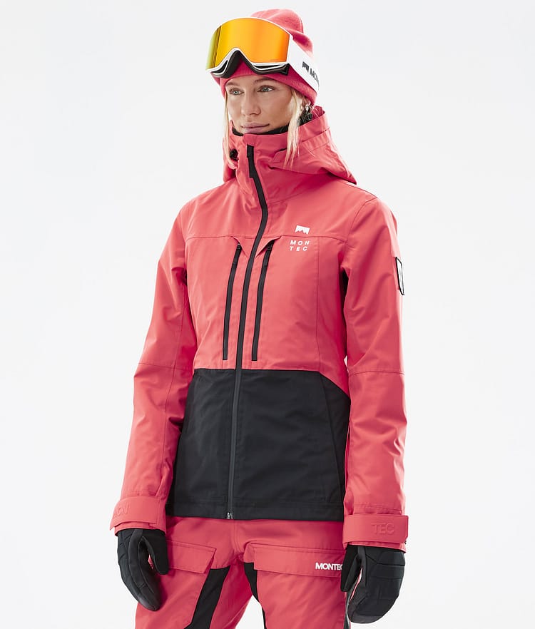 Montec Moss W Snowboardjakke Dame Coral/Black