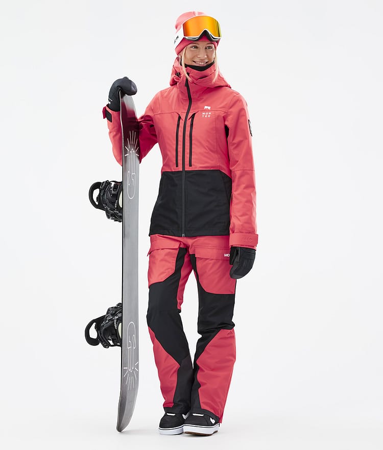 Montec Moss W Snowboardjakke Dame Coral/Black Renewed, Bilde 4 av 11