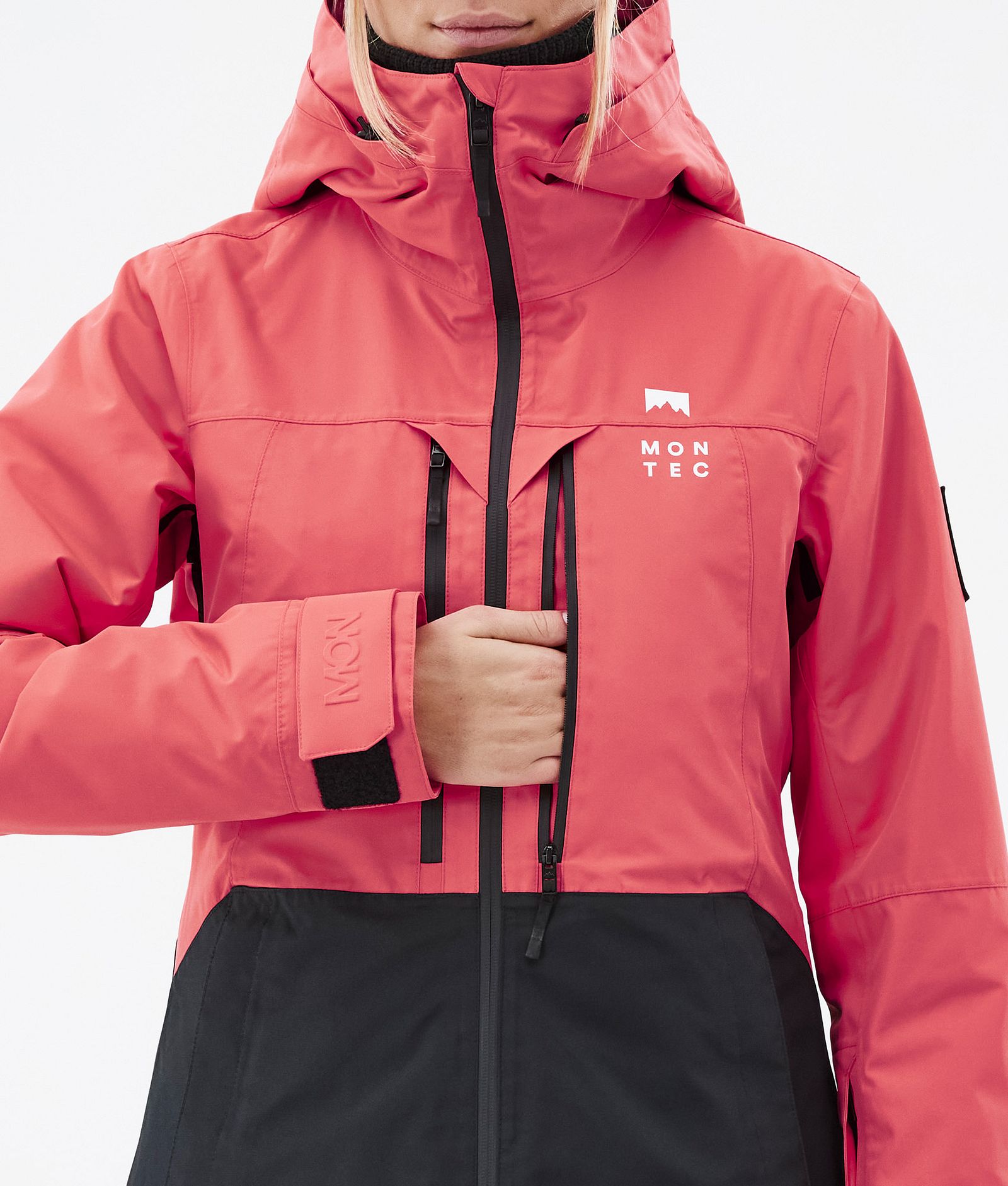 Montec Moss W Snowboardjakke Dame Coral/Black Renewed, Bilde 10 av 11