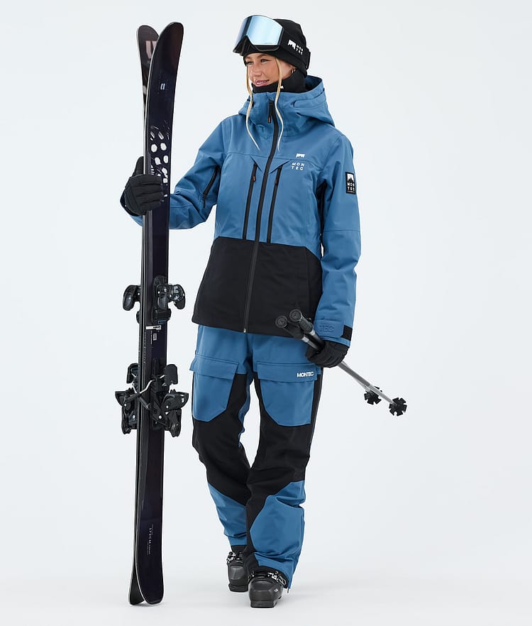 Montec Moss W Skijakke Dame Blue Steel/Black, Bilde 2 av 9