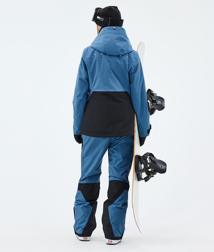 Montec Moss W Snowboardjakke Dame Blue Steel/Black Renewed, Bilde 3 av 9