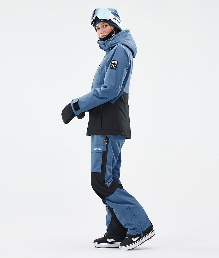 Montec Moss W Snowboardjakke Dame Blue Steel/Black Renewed, Bilde 4 av 10