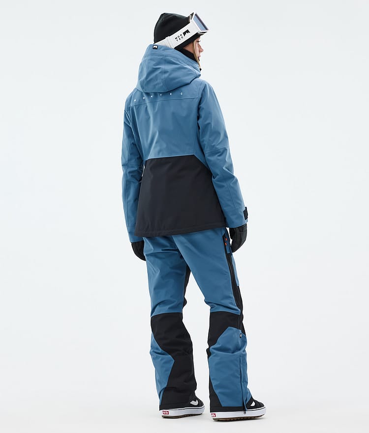 Montec Moss W Snowboardjakke Dame Blue Steel/Black Renewed, Bilde 5 av 10