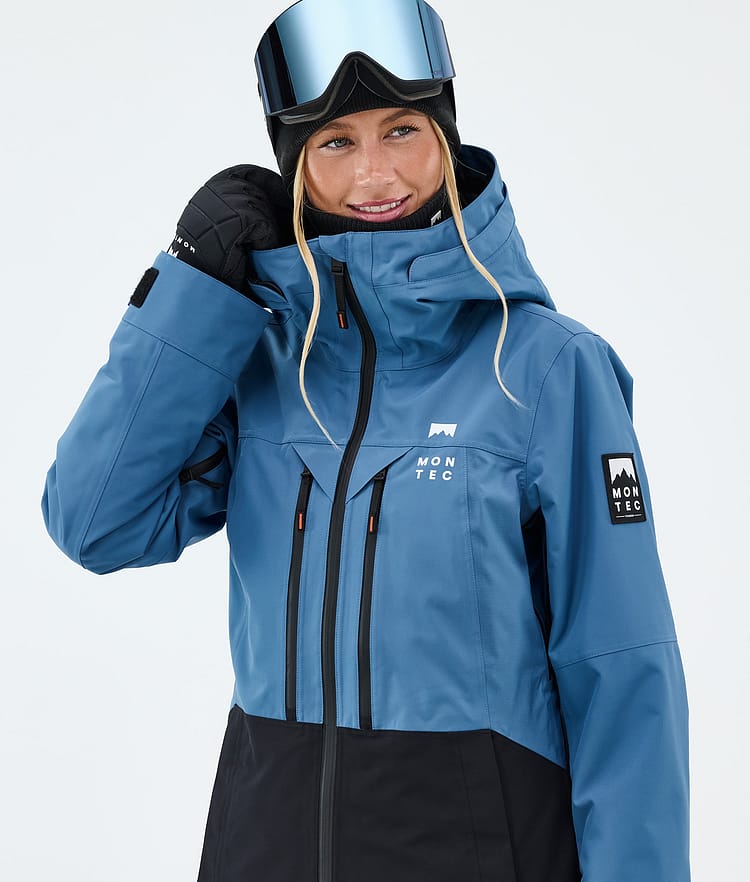 Montec Moss W Snowboardjakke Dame Blue Steel/Black Renewed, Bilde 4 av 9