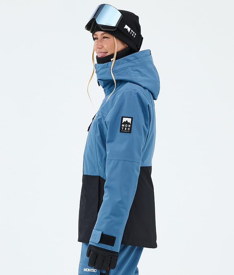Montec Moss W Snowboardjakke Dame Blue Steel/Black Renewed, Bilde 5 av 9