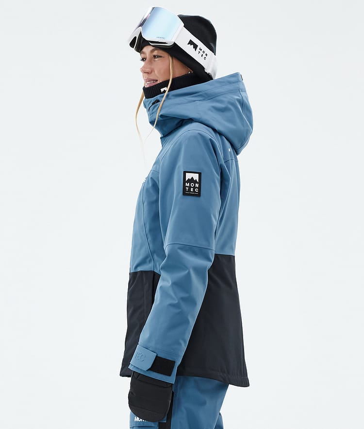 Montec Moss W Snowboardjakke Dame Blue Steel/Black Renewed, Bilde 6 av 10