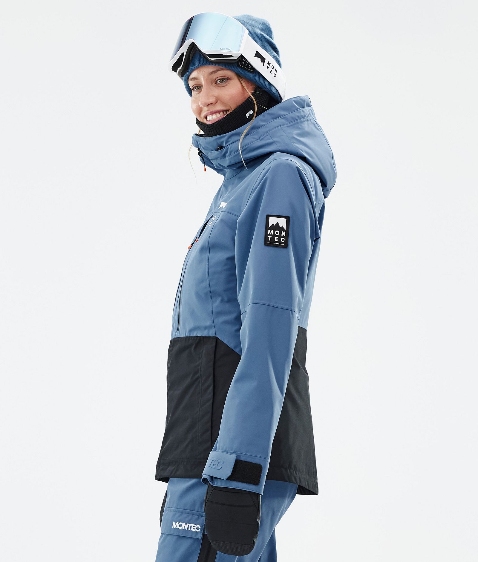 Montec Moss W Snowboardjakke Dame Blue Steel/Black Renewed, Bilde 6 av 10