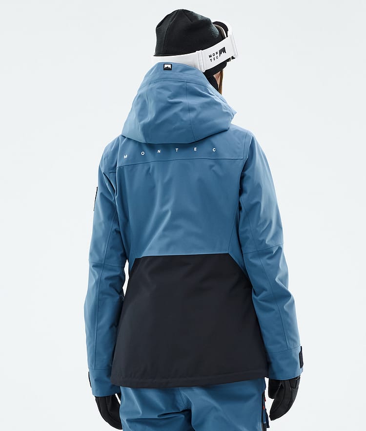 Montec Moss W Snowboardjakke Dame Blue Steel/Black Renewed, Bilde 7 av 10