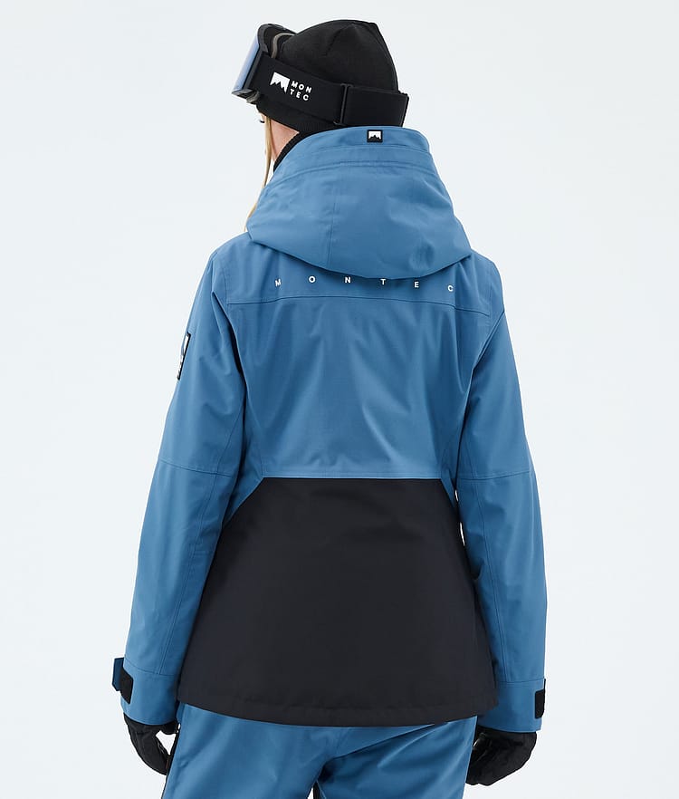 Montec Moss W Snowboardjakke Dame Blue Steel/Black Renewed, Bilde 6 av 9