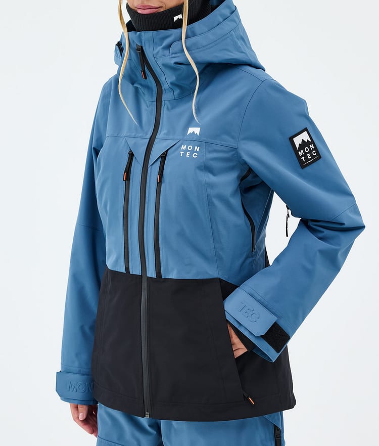 Montec Moss W Snowboardjakke Dame Blue Steel/Black Renewed, Bilde 7 av 9