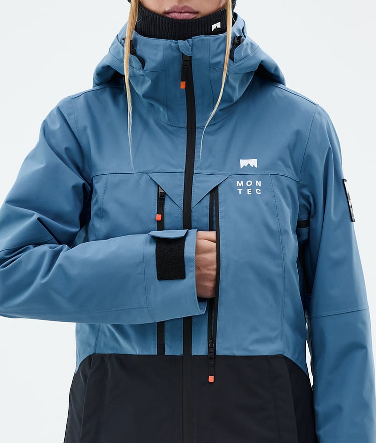 Montec Moss W Snowboardjakke Dame Blue Steel/Black Renewed, Bilde 9 av 10