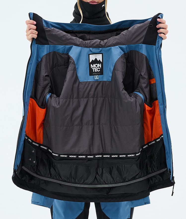 Montec Moss W Snowboardjakke Dame Blue Steel/Black Renewed, Bilde 9 av 9