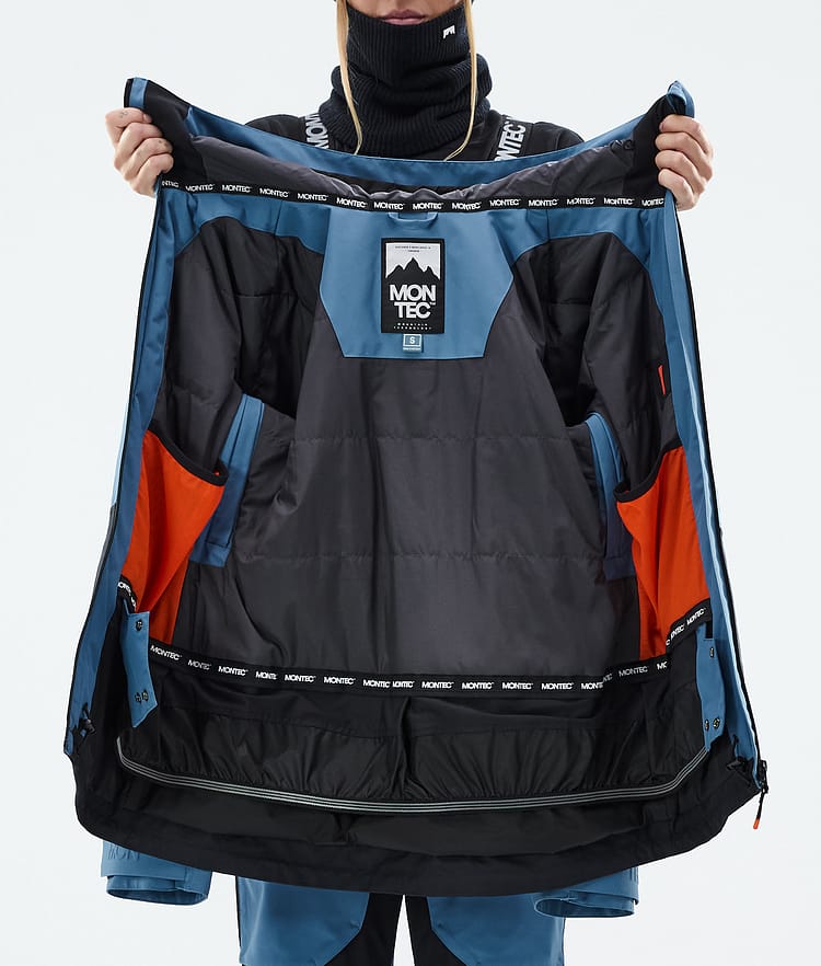 Montec Moss W Snowboardjakke Dame Blue Steel/Black Renewed, Bilde 10 av 10