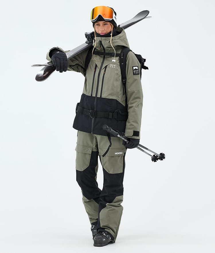 Montec Moss W Skijakke Dame Greenish/Black, Bilde 2 av 9