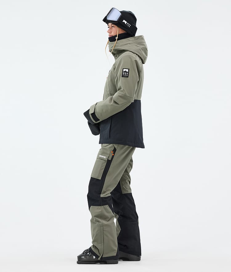 Montec Moss W Skijakke Dame Greenish/Black, Bilde 4 av 10