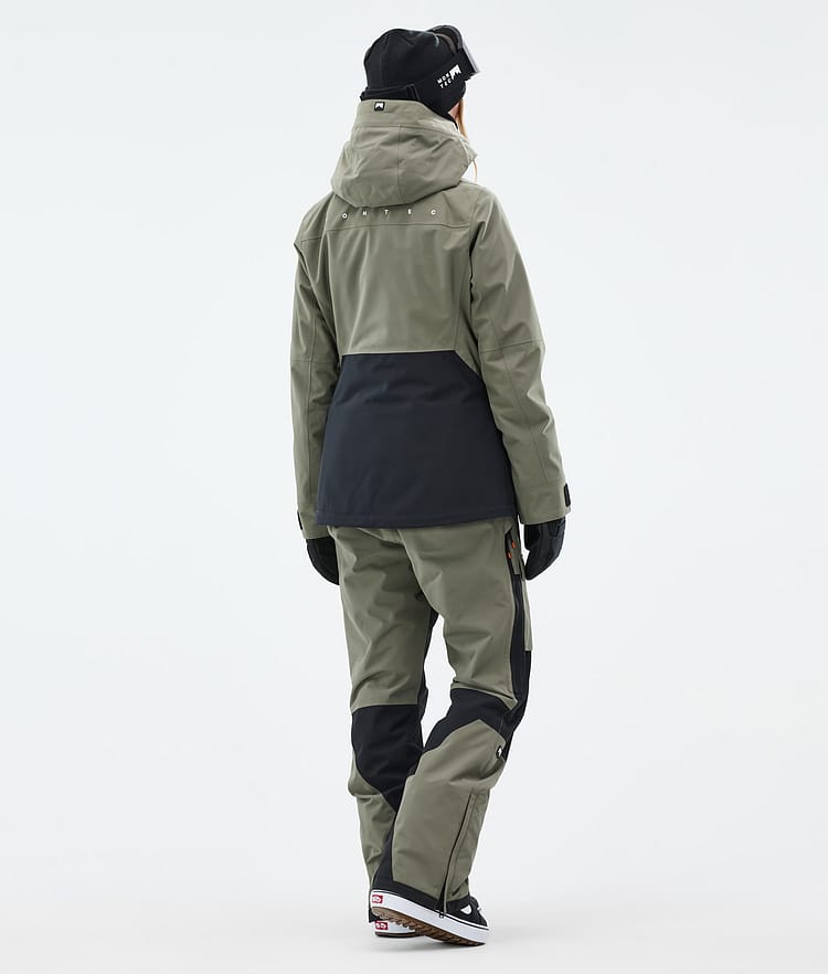 Montec Moss W Snowboardjakke Dame Greenish/Black Renewed, Bilde 5 av 10