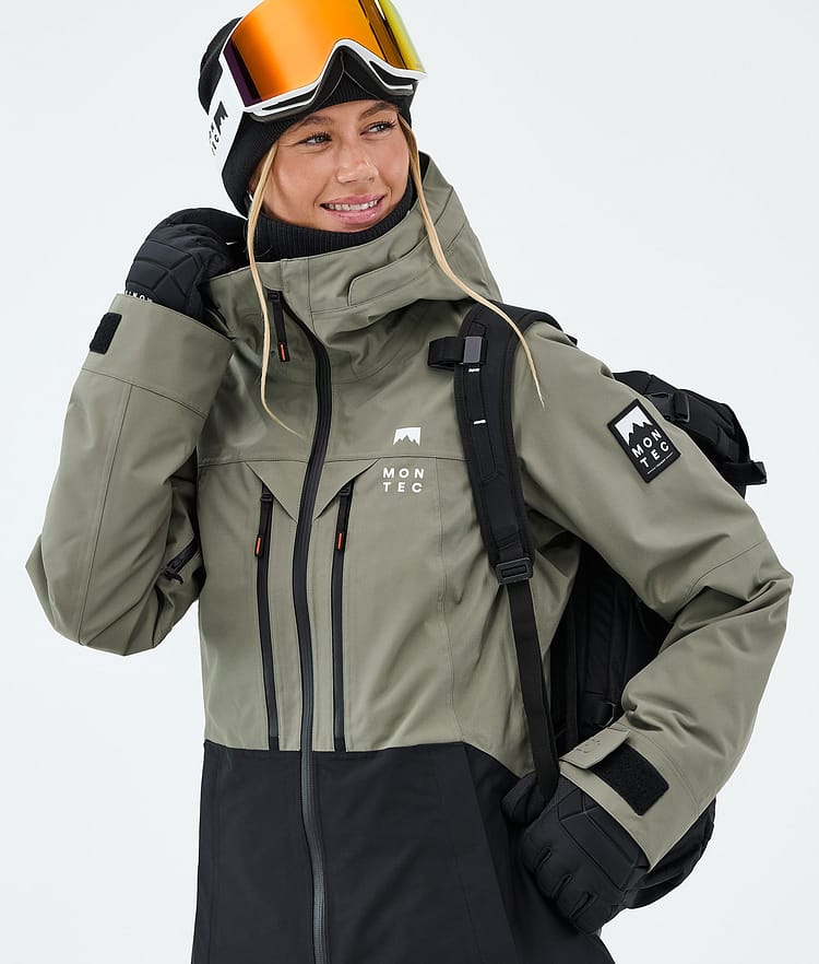Montec Moss W Skijakke Dame Greenish/Black, Bilde 4 av 9