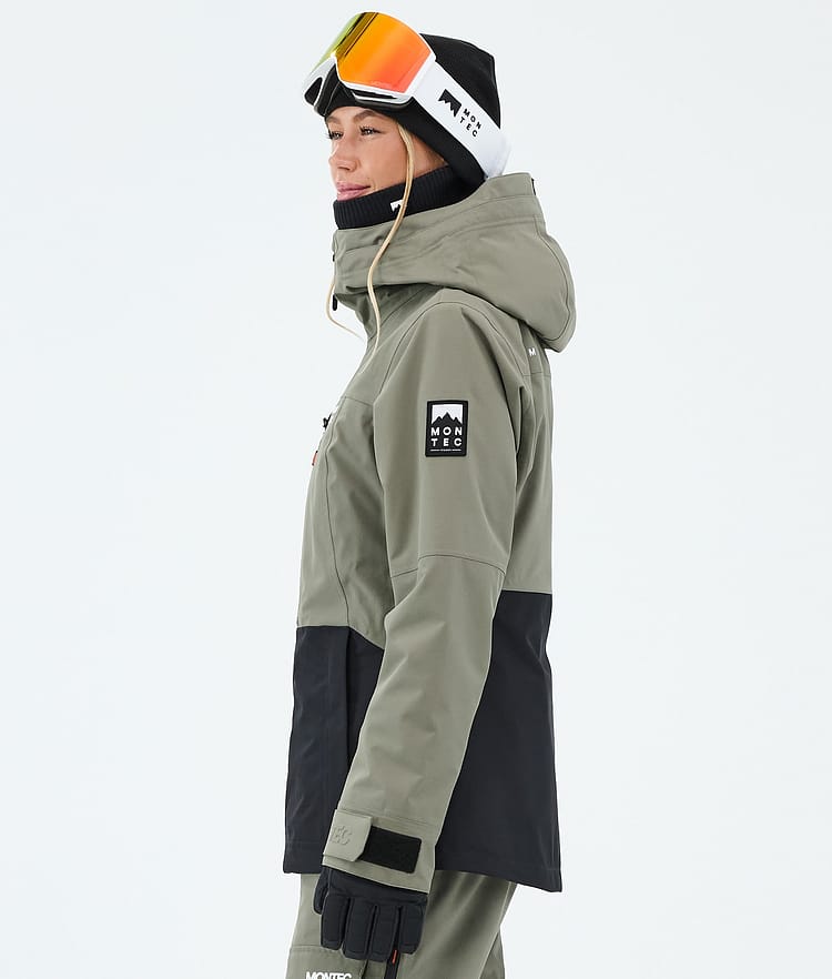 Montec Moss W Snowboardjakke Dame Greenish/Black Renewed, Bilde 5 av 9