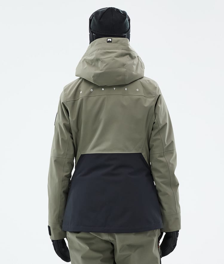 Montec Moss W Snowboardjakke Dame Greenish/Black Renewed, Bilde 7 av 10