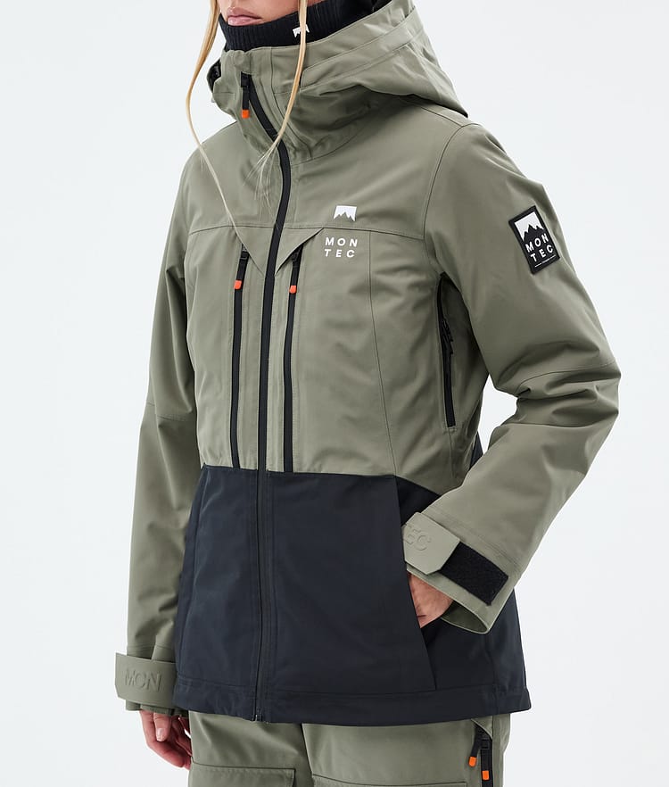 Montec Moss W Snowboardjakke Dame Greenish/Black Renewed, Bilde 8 av 10
