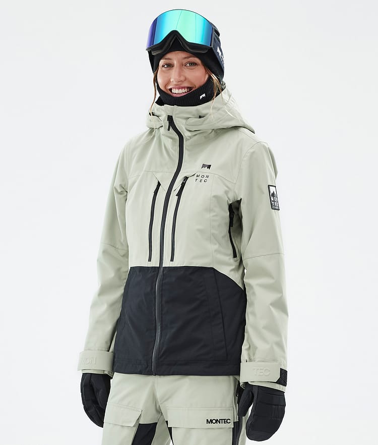 Montec Moss W Snowboardjakke Dame Soft Green/Black Renewed, Bilde 1 av 10