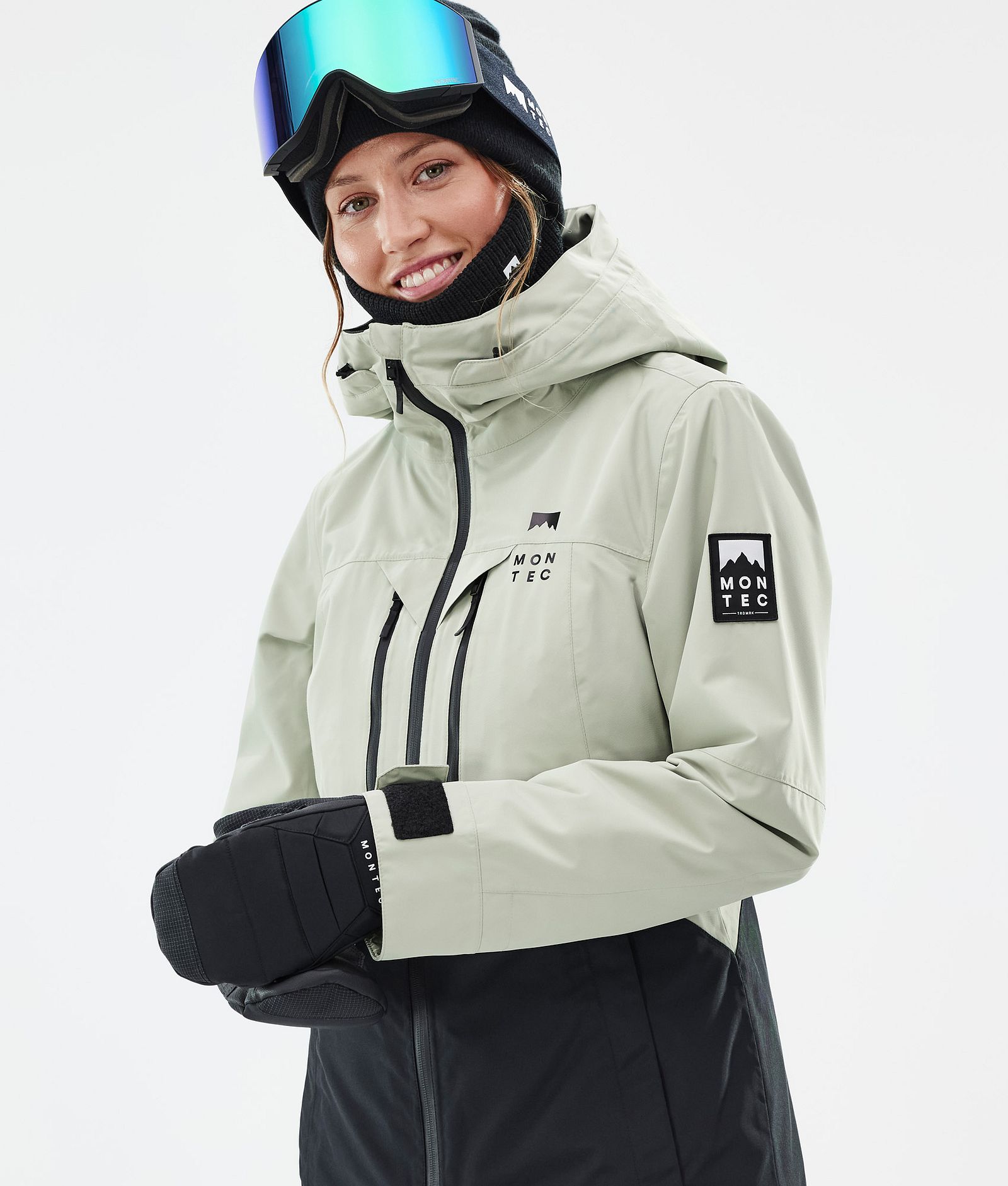 Montec Moss W Snowboardjakke Dame Soft Green/Black Renewed, Bilde 2 av 10