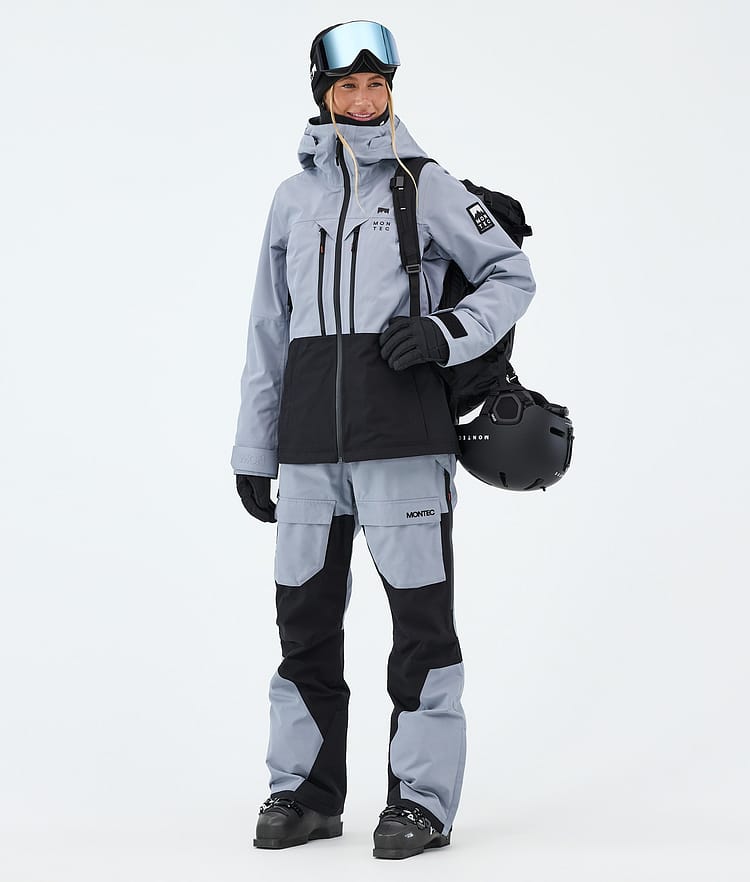 Montec Moss W Skijakke Dame Soft Blue/Black, Bilde 2 av 9