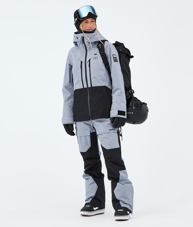 Montec Moss W Snowboardjakke Dame Soft Blue/Black, Image 2 of 9