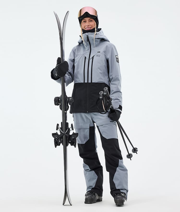 Montec Moss W Skijakke Dame Soft Blue/Black, Bilde 3 av 10