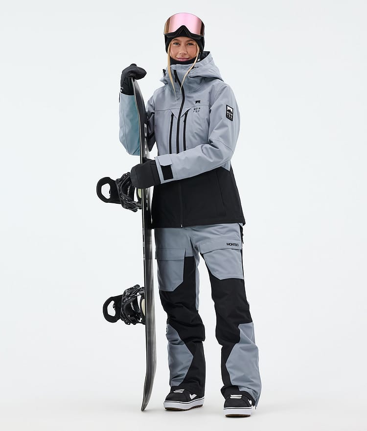Montec Moss W Snowboardjakke Dame Soft Blue/Black, Bilde 3 av 10