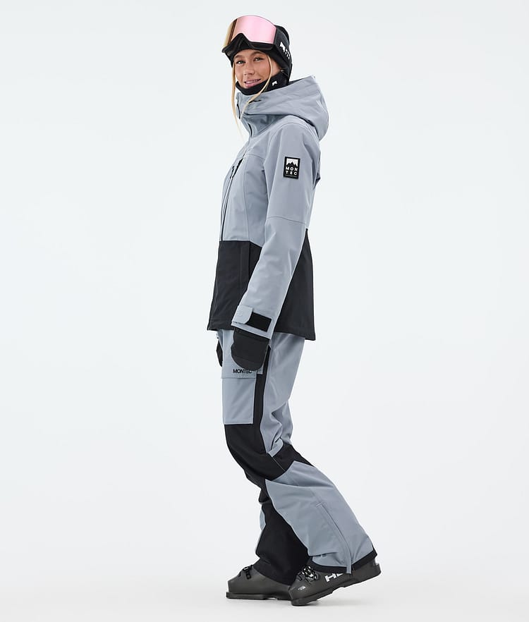 Montec Moss W Skijakke Dame Soft Blue/Black, Bilde 4 av 10