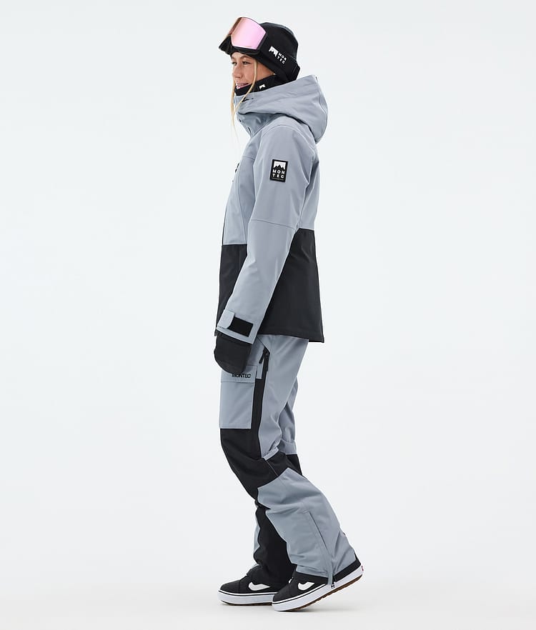 Montec Moss W Snowboardjakke Dame Soft Blue/Black, Bilde 4 av 10