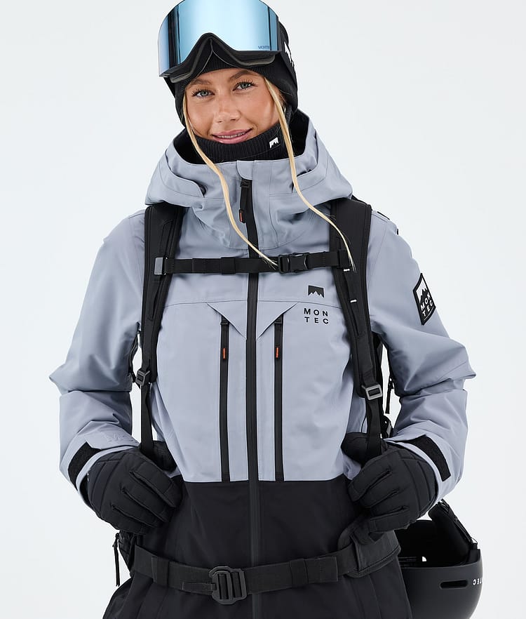 Montec Moss W Snowboardjakke Dame Soft Blue/Black, Image 4 of 9
