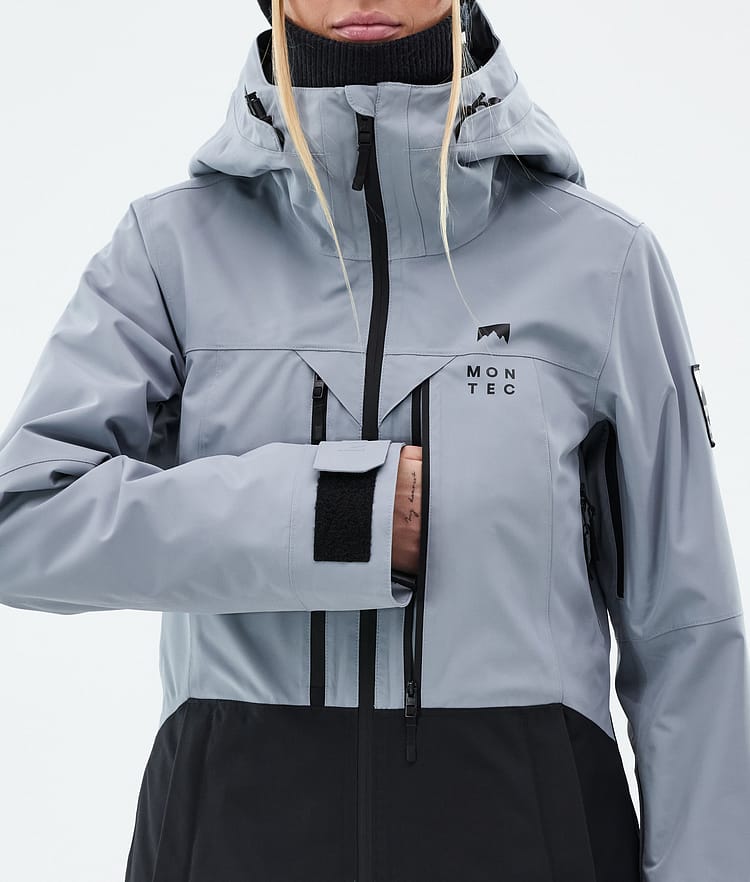Montec Moss W Snowboardjakke Dame Soft Blue/Black, Bilde 9 av 10