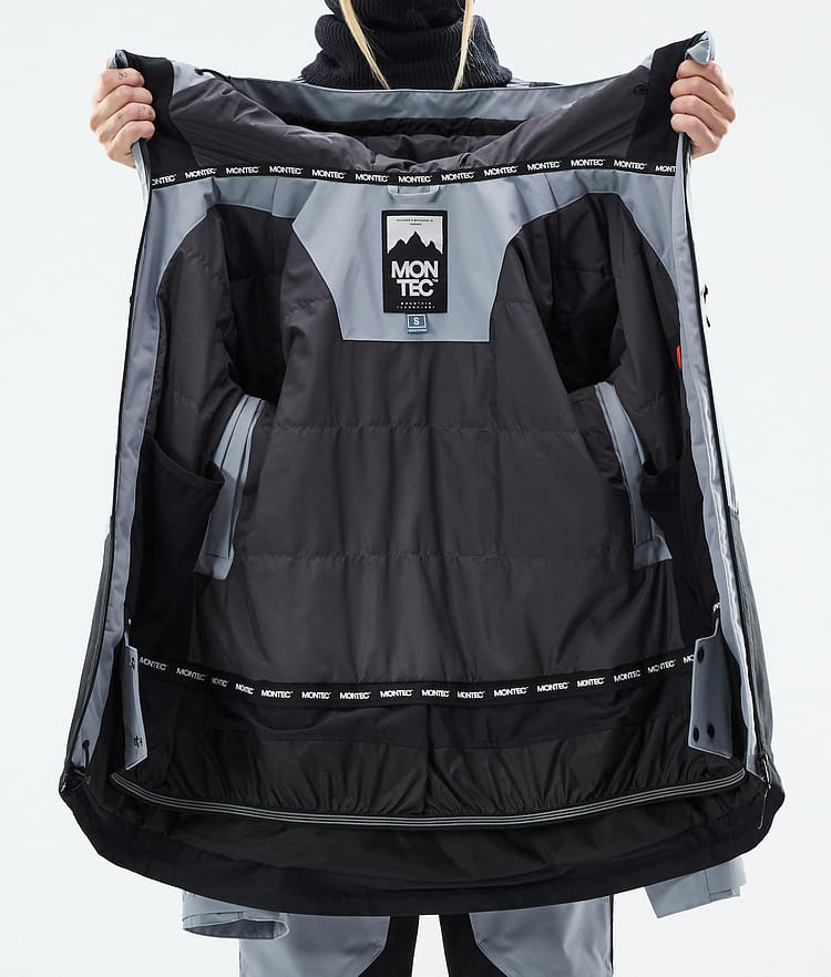 Montec Moss W Snowboardjakke Dame Soft Blue/Black, Bilde 10 av 10