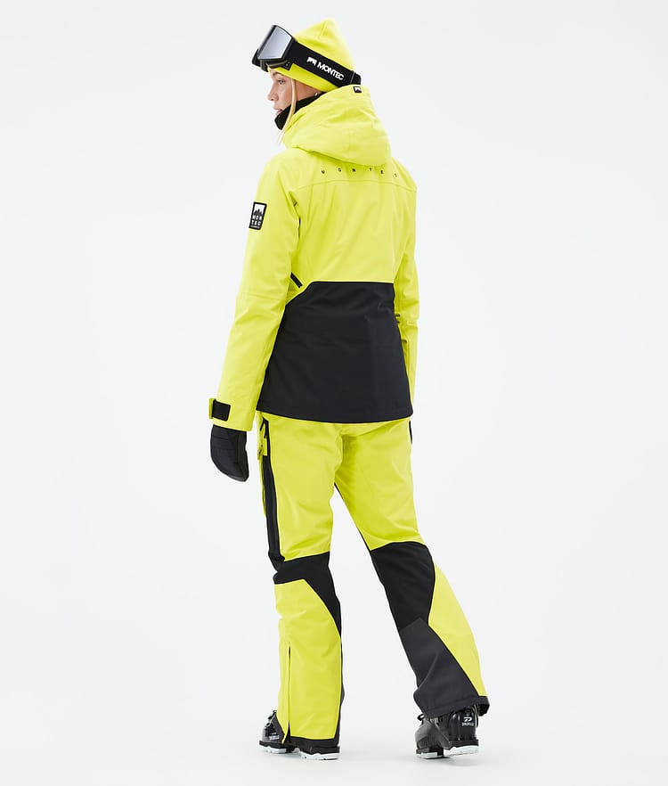 Montec Moss W Skijakke Dame Bright Yellow/Black, Bilde 5 av 10