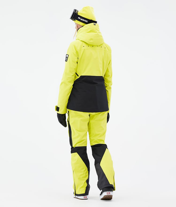 Montec Moss W Snowboardjakke Dame Bright Yellow/Black