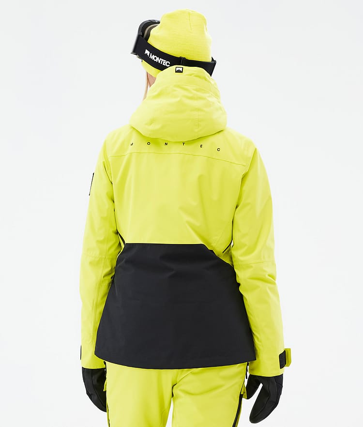 Montec Moss W Snowboardjakke Dame Bright Yellow/Black, Bilde 7 av 10