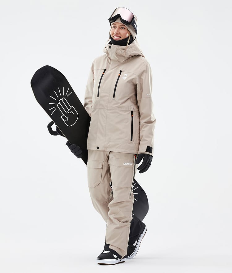 Montec Fawk W Snowboardbukse Dame Sand Renewed, Bilde 2 av 7