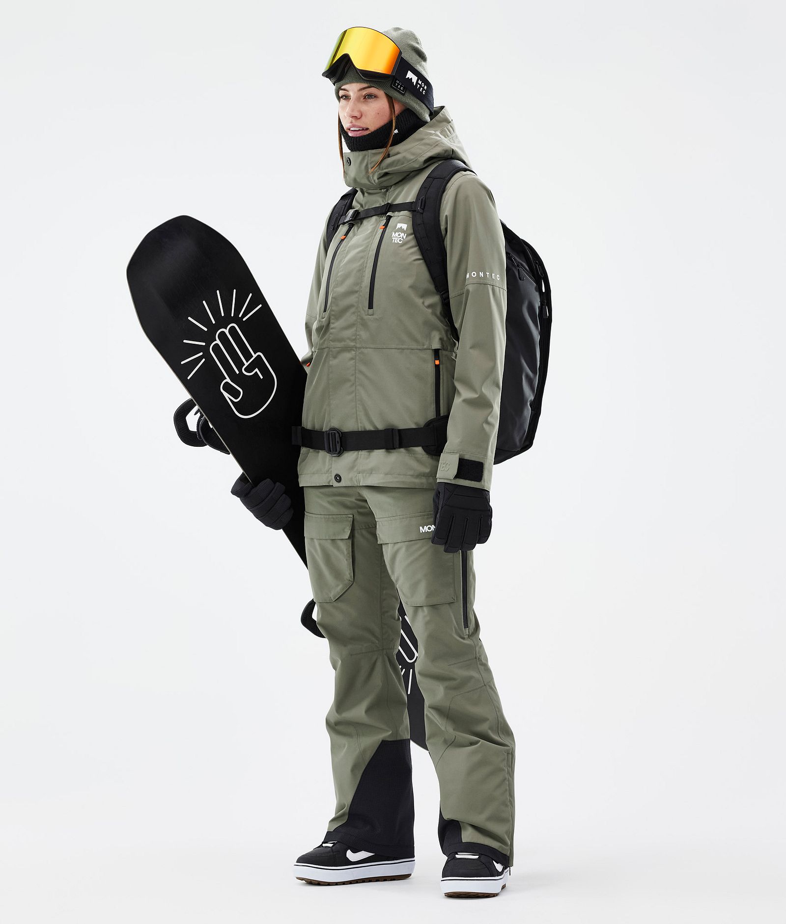 Montec Fawk W Snowboardbukse Dame Greenish Renewed, Bilde 2 av 7