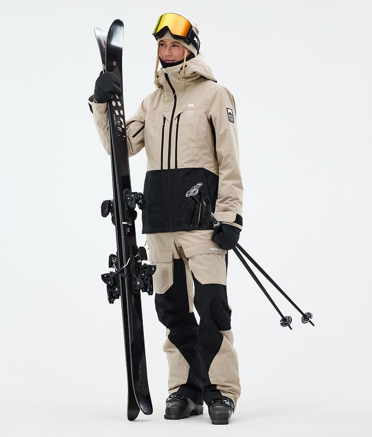 Montec Fawk W Skibukse Dame Sand/Black, Bilde 2 av 7