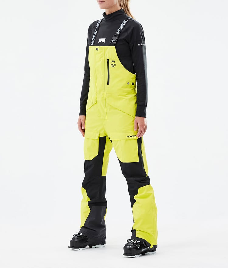 Montec Fawk W Skibukse Dame Bright Yellow/Black, Bilde 1 av 6